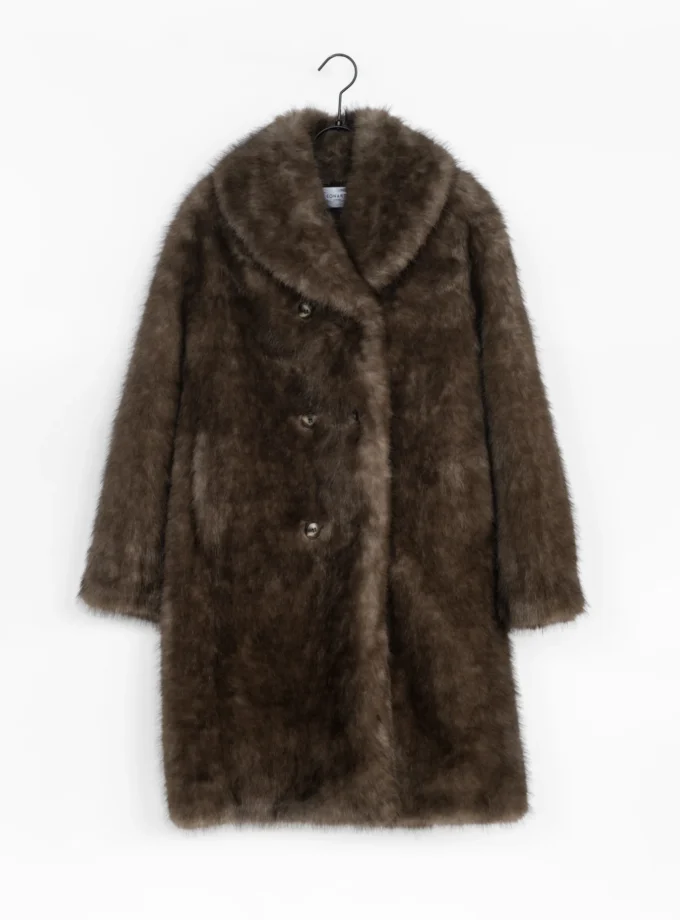 Faux Fur Mantel