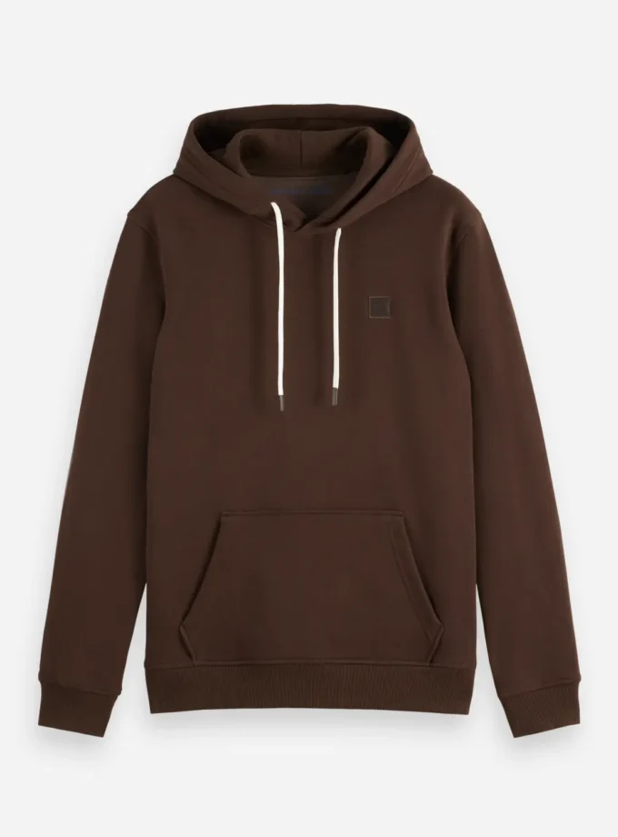 Seasonal core - Regular-fit logo badge hoodie