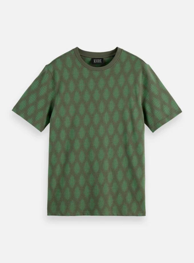 Regular Fit Micro AOP T-shirt